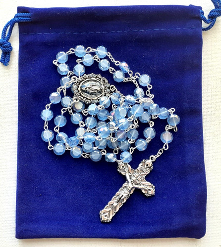 Rosary sapphire crystal - rosary,