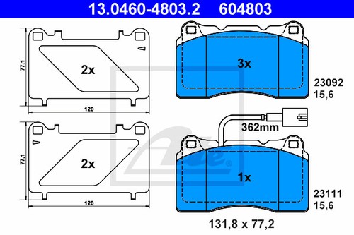 New brake pad - new, disc