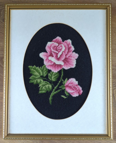 Vintage framed completed - vintage,