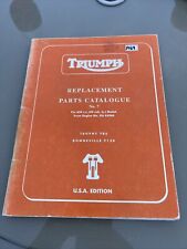 Original Triumph Parts Book Bonneville 650 Trophy 1968 Motorcycles Free UK Post