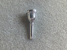 Vincent Bach Corp. Mt Vernon N. Y. 12C  Trombone Mouthpiece In Silverplate 