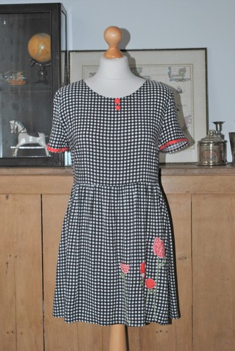 Upcycled altered boho gingham - upcycled,