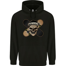 Skateboard Skull Skateboarding Childrens Kids Hoodie