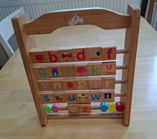 Carousel wooden alphabet - carousel,