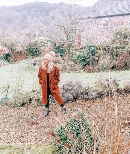 Topshop rust brown teddy - teddy, borg