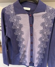 Grazia Ladies Purple And Mauve Cardigan Size 18 (44’ Chest) SR573