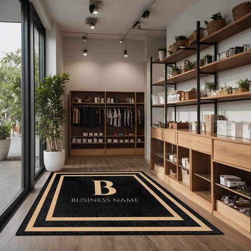 Custom business name rug - custom,