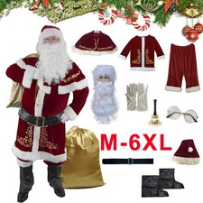 8/12PCS Adult Kids Santa Claus