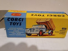 Vintage Diecast Corgi 483 Dodge Kew Fargo Tipper Truck with original box.