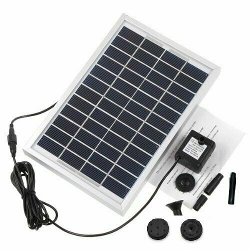 Solar panel powered - panel, water