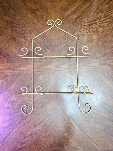 Ornate gold toned wrought - toned,