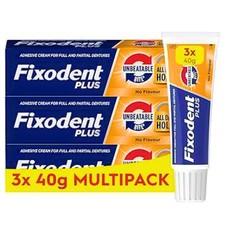 3x Fixodent Plus Unbeatable