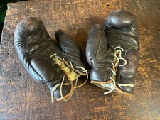 VINTAGE PAIR BROWN LEATHER