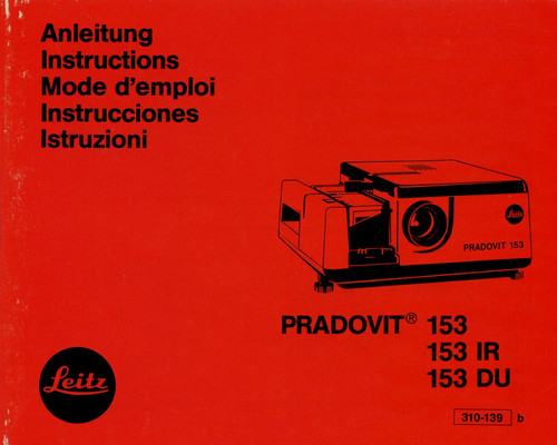 Leica pradovit 153 instruction - leica,