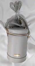 *NEW* GHOST Grey Bucket Cylinder Handbag, Cosmetics/ Make-up Bag