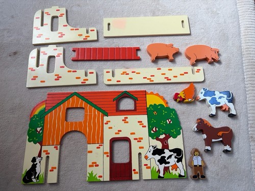 Vintage style wooden farm play - wooden,