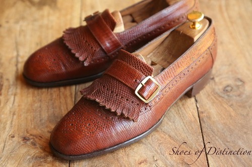 John lobb bespoke tan - lobb, lizard
