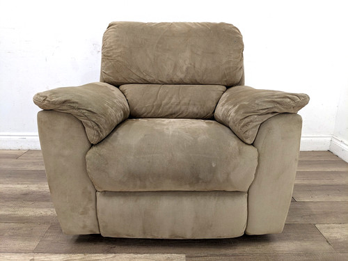 Recliner armchair manual faux - recliner,