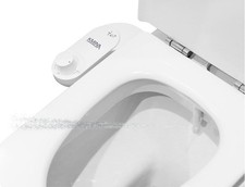 KMINA Bidet Attachment Toilet Cold Water Ultra Slim White