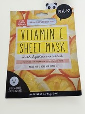 Oh K! Vitamin C Sheet Mask Hydration Skin and Uneven Skin Tone Face Masks - 3x