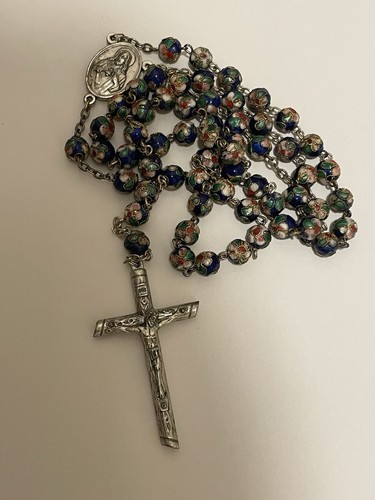 Rosary necklace beads vintage
