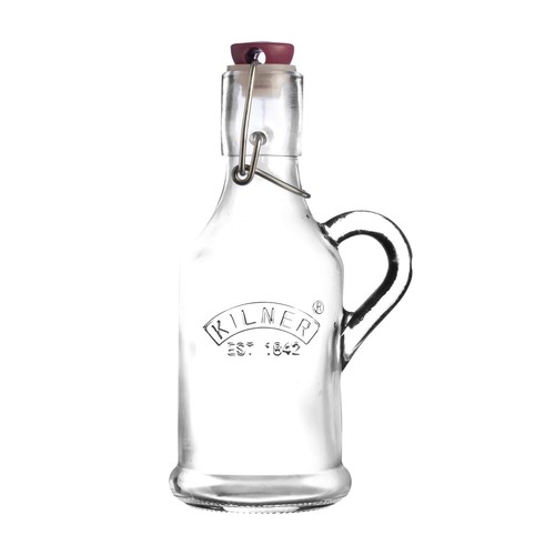 Clear glass bottle handle - clear,