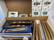 Huge Lot Vtg Metallic Gold &