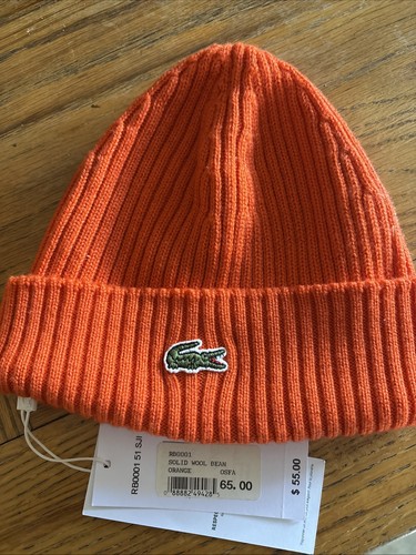Lacoste orange solid wool - solid,