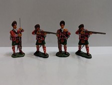 Set Of 4 Black Watch 42nd Royal Highland Regiment Metal Figures Britains?