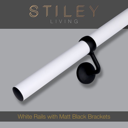 Matt white indoor stair - matt,