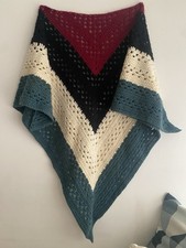 Crochet Shawl Palestinian Flag