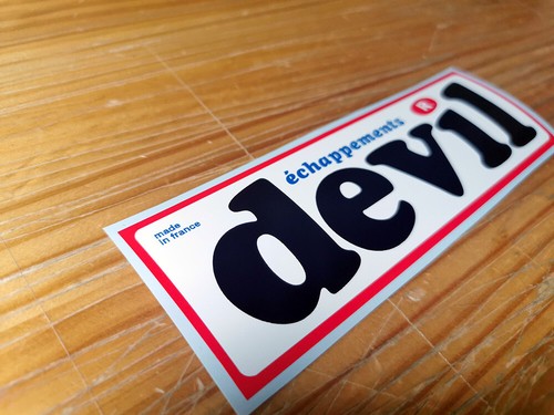 Devil exhaust decal sticker - x1,
