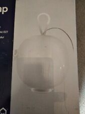 Round Orb Frosted White Night Light Table Lamp Art Decor Home Living Room Office