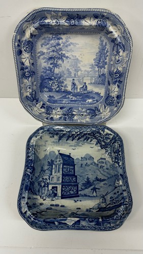 Antique blue white - &,