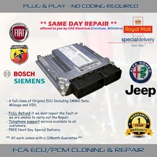 FCA (FIAT + ABARTH + ALFA + JEEP) ECU/PCM REPAIR/CLONE & DATA TRANSFER SERVICE