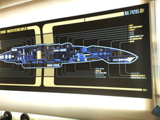 StAr TrEk prop DS9 defiant msd ship  lcars translight print I WANT THAT!