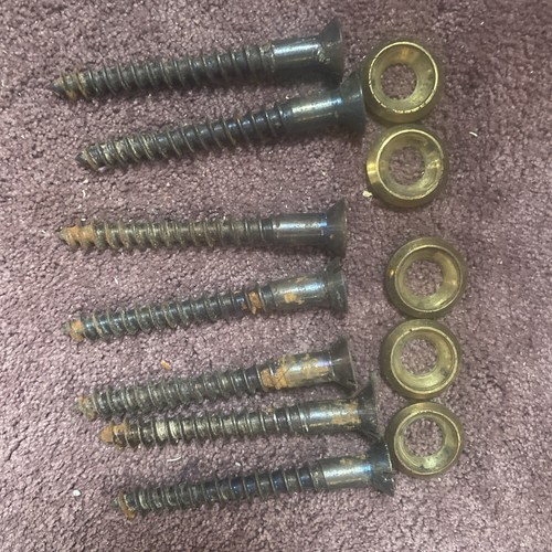 Antique screw with brass - 7,