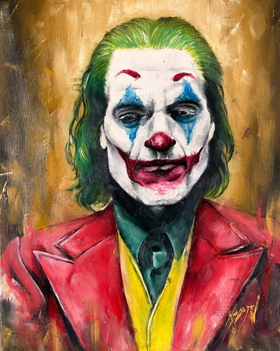 Joker oil canvas painting - joker,