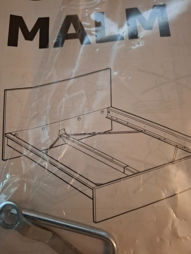 Bed frame double ikea malm - =,