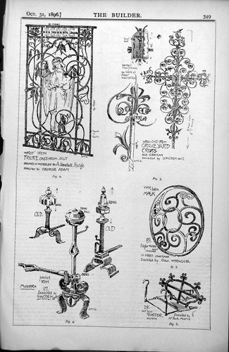 Old wrought iron cross - old,