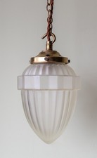 Art Deco Frosted Glass Acorn