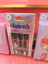 Claire faux nails - claire's, glue