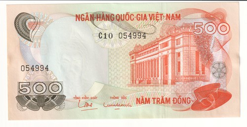 South vietnam 500 dong - south,