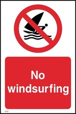 No Windsurfing Sign or Sticker