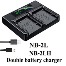 Dual Battery Charger For CANON  iVIS HG10 HV20 HV30 Optura 30 40 50 60 400 500
