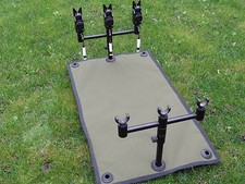 Carp fishing reel splash mat ground sheet made from GREEN  cordura 600 x 350mm
