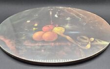 Genuine Vintage Melanime Casserole Stand Worktop/Table Saver. Fruit Design