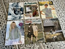 Six Knitting Pattern Books Including Vintage Designs