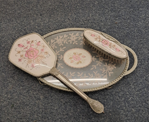 Vintage piece vanity set - vanity,