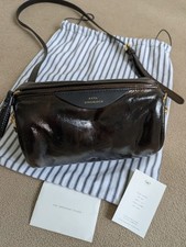 Authentic Anya Hindmarch Patent Leather Chubby Barrel bag with Dust Bag